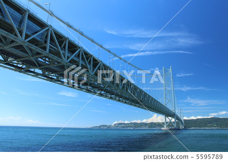 Bridge extending to Awajishima 5595789