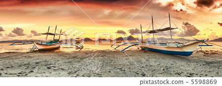 Boats at sunset Boats at sunset 5598869