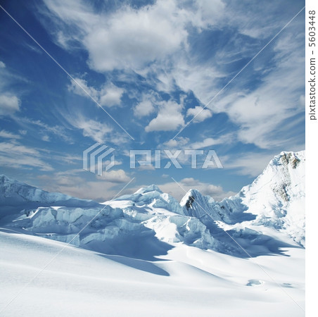 Snowcovered mountain 5603448