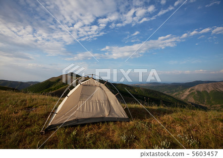 Tent on grassland Tent on grassland 5603457