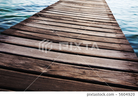 Boardwalk on beach 5604920