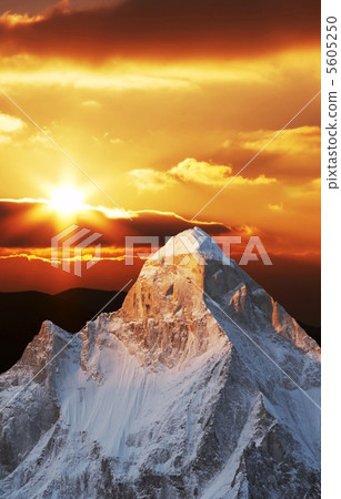 Shivling peak on sunset Shivling peak on sunset 5605250