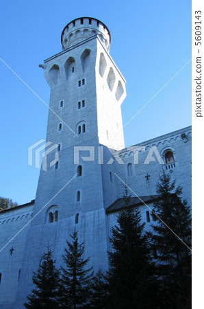 Tower in Neuschwanstein castle Tower in Neuschwanstein castle 5609143