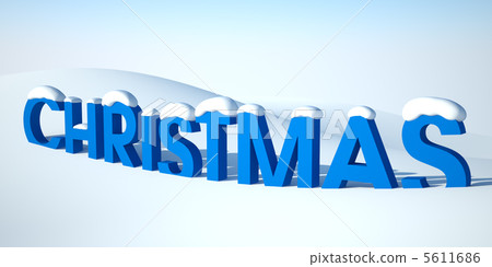 Word Christmas in snow Word Christmas in snow 5611686