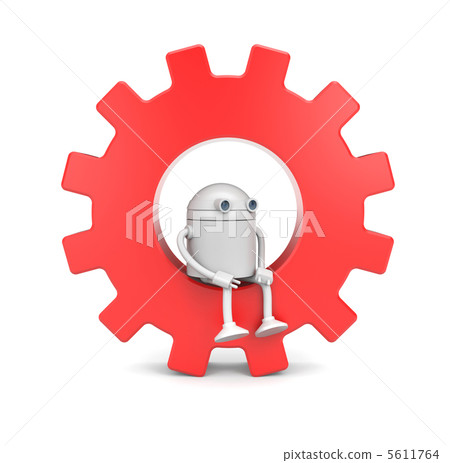 Robot with gear Robot with gear 5611764