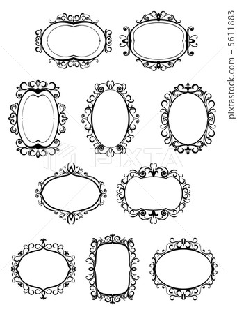 Retro frames with embellishments 5611883