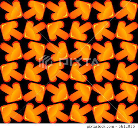 Seamless background with orange arrows - Stock Illustration [5611936 ...