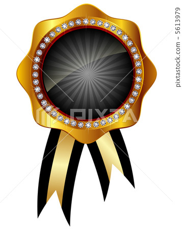 Medal Frame Diamond Ribbon Medal Frame Diamond Ribbon 5613979