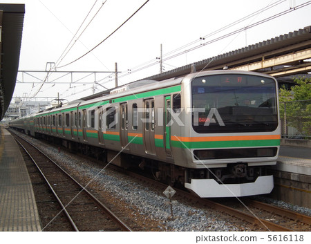 宇都宮線E231系列Kurihashi站 宇都宮線E231系列Kurihashi站 5616118