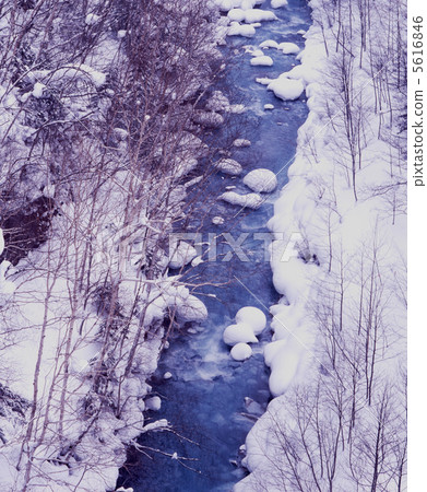 Midium river in the winter 5616846
