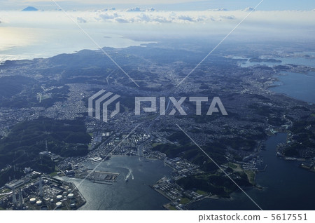Fuji Aerial shot of Miura Peninsula Fuji Aerial shot of Miura Peninsula 5617551