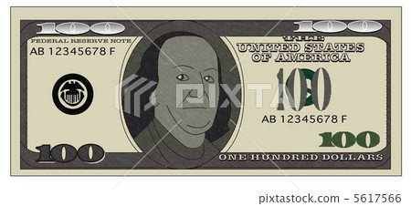 $ 100 Illustration $ 100 Illustration 5617566