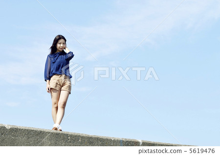 Blue Sky and Female 5619476