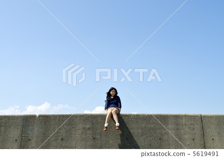 Blue Sky and Female Blue Sky and Female 5619491