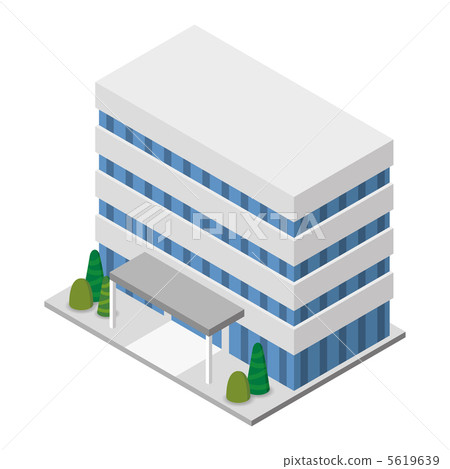 Building icon (covered entrance) 5619639