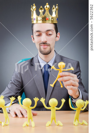Boss with figures of his subordinates Boss with figures of his subordinates 5622362