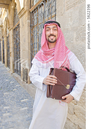 Arab on the street in summer 5622396