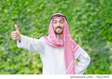 Arab on the street in summer 5622445