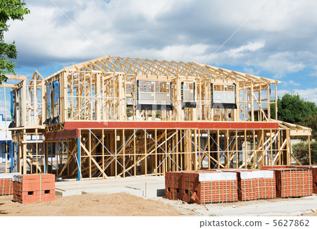 New home construction framing New home construction framing 5627862