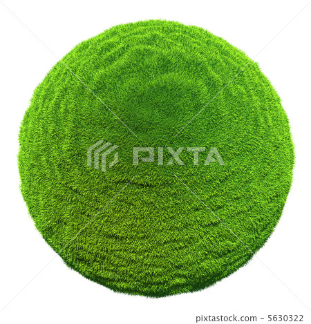 Grass ball isolated on white background Grass ball isolated on white background 5630322