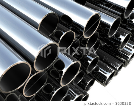 Metal tube - industrial background - Stock Illustration [5630328] - PIXTA