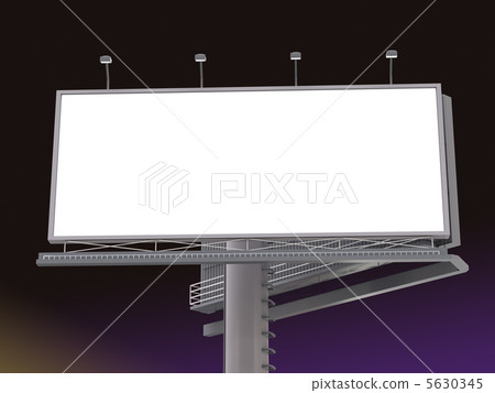 Billboard with empty screen Billboard with empty screen 5630345