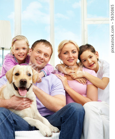 Family with dog Family with dog 5630865
