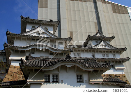 Himeji Castle, Nishihon Tenzoru and Dai-ni Tensho 1 (Shirasagi in the sky) 5631031