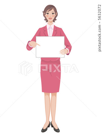 與留言簿的女性整體 與留言簿的女性整體 5632072