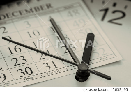 end of year agenda sepia toned 5632493