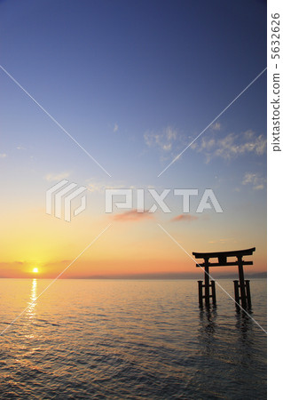 Sunrise and Torii Torii 5632626