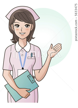 護士展示並指導左手 護士展示並指導左手 5633475