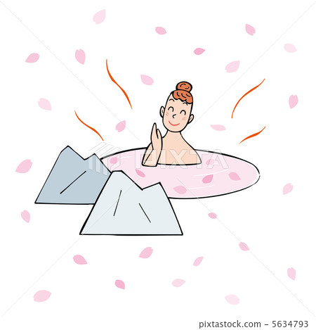 露天浴池 5634793