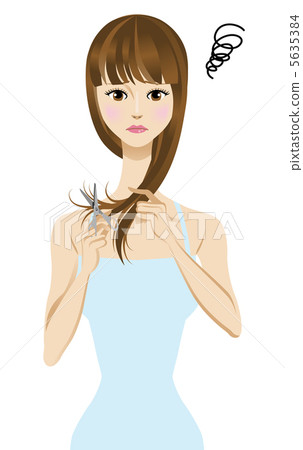 Hair tip / split hair (hair damage) 5635384