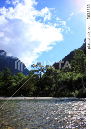 Northern Alps and Azusakawa 5638863