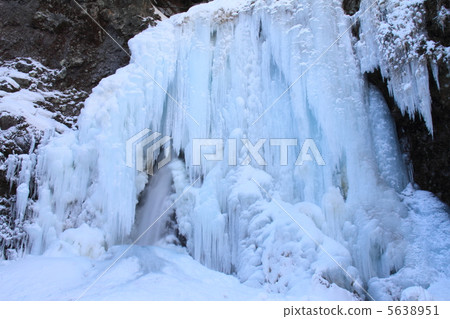 Winter ice waterfall 5638951
