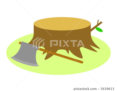 Stump and ax 5639613
