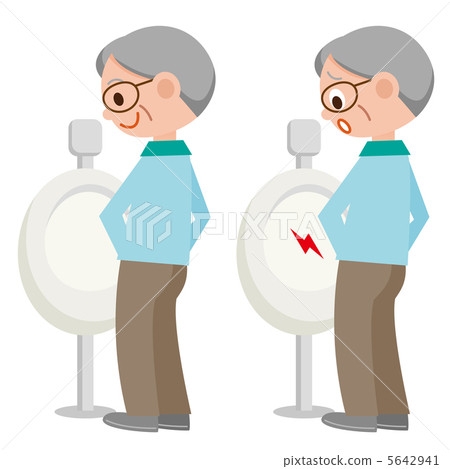 演奏洗手間尿分析的老人 5642941