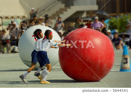 Elementary school sports festival _ ball spin Elementary school sports festival _ ball spin 5644541