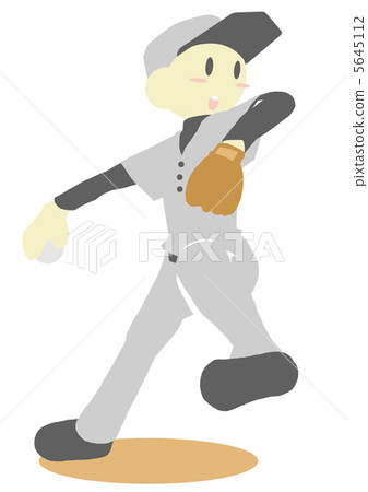 Baseball boy throwing balls 5645112
