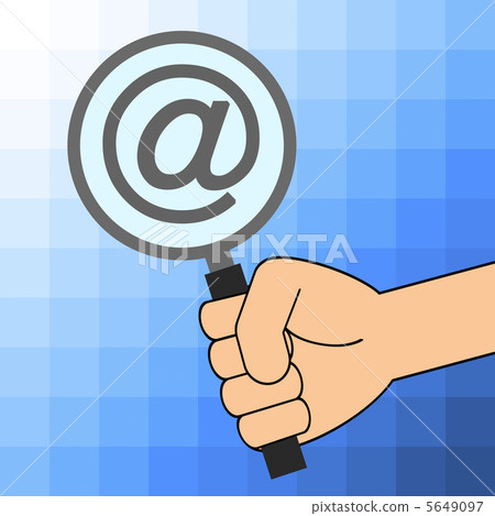 At mark reflected on loupe 5649097