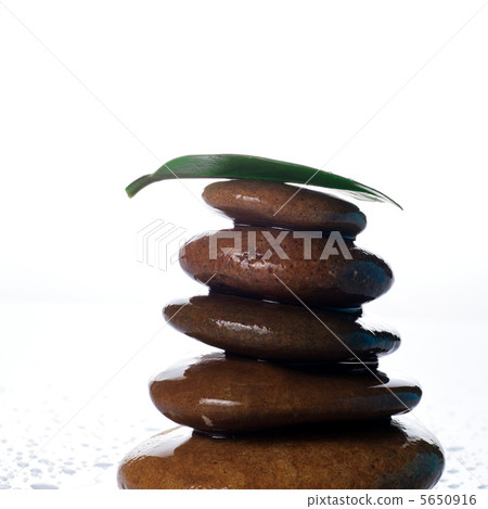 Stone's pyramid isolated 5650916