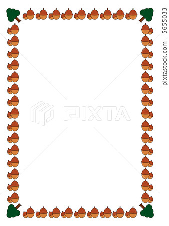 Acorn frame - Stock Illustration [5655033] - PIXTA