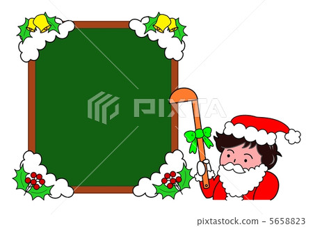 聖誕老人的早晨廚師和聖誕節裝飾板 聖誕老人的早晨廚師和聖誕節裝飾板 5658823