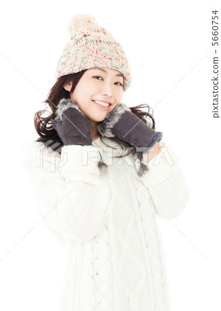 A woman in a sweater 5660754