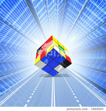 Rubik's Cube of the World Map 5660985