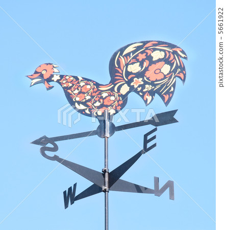 cock decorative on the roof of the arrow. Weather vane 5661922