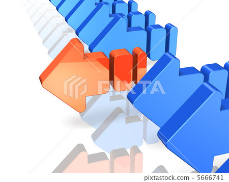 3DCG illustration representing the de facto standard 3DCG illustration representing the de facto standard 5666741