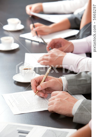 Row of hands 5668297