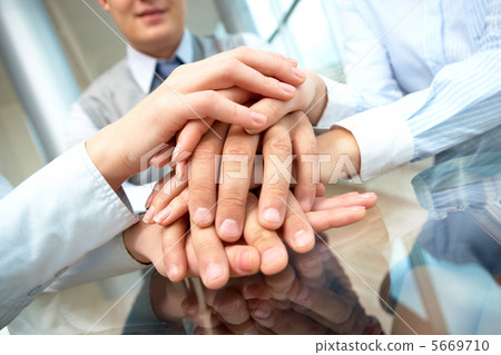 Pile of hands 5669710